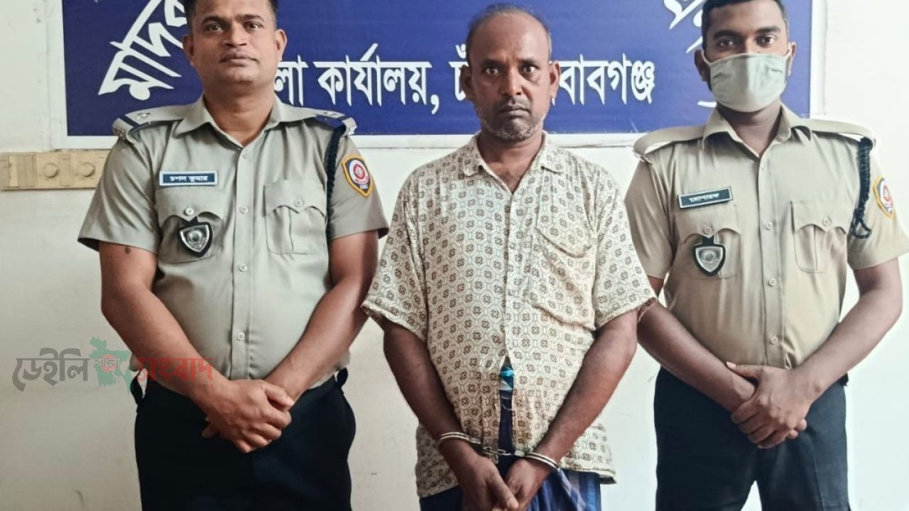 চাঁপাইনবাবগঞ্জে ডিএনসি’র অভিযানে গাঁজাসহ আটক ১