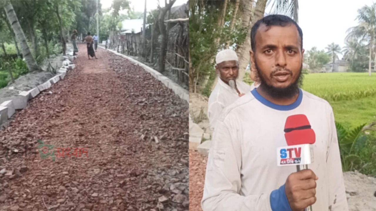 মোল্লাহাটে অসহায় পরিবারের জমির উপর দিয়ে সড়ক নির্মাণের অভিযোগ, প্রাণনাশের হুমকি