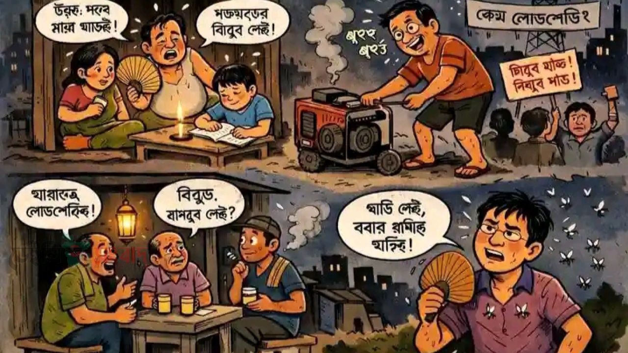 কালিয়াকৈরে লোডশেডিংয়ে দিশেহারা জনজীবন।