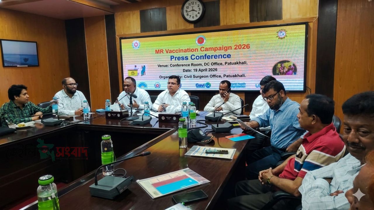 পটুয়াখালীতে ১ লক্ষ ৯২ হাজার শিশু পাবে হাম রুবেলার টিকা 