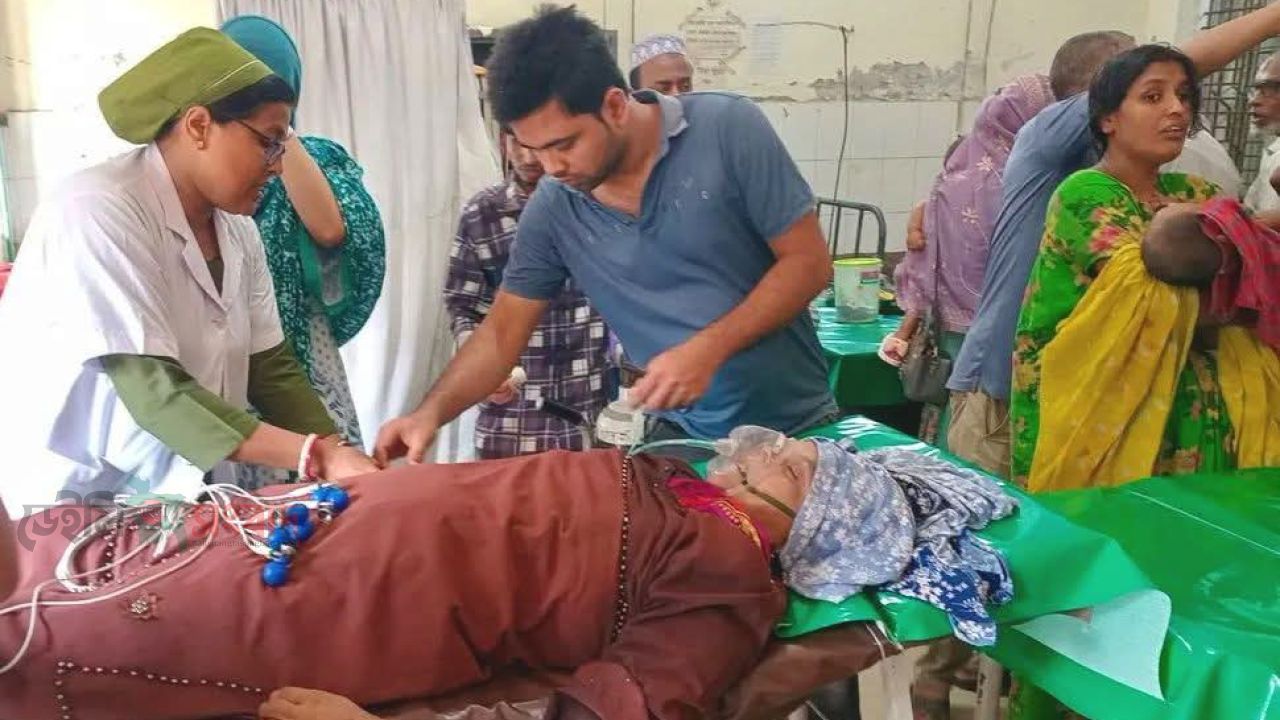 নড়াইলে পাম্পে তেল আনতে গিয়ে হিটস্ট্রোকে   এক নারীর মৃত্যু