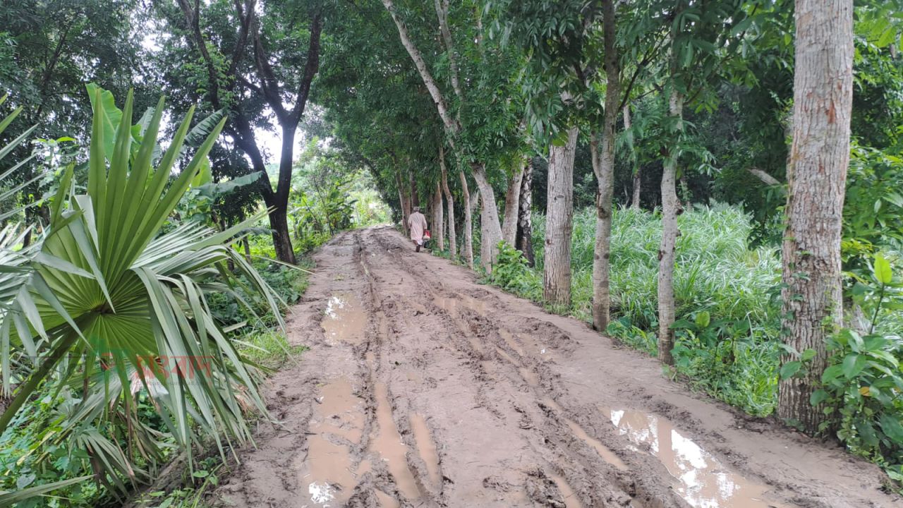 মাদারীপুরের রাজৈর উপজেলার মহেন্দ্রদী জালালখাঁর বাড়ীর  জনগুরুত্বপূর্ণ রাস্তা এখন ‘মরণফাঁদ’: ভোগান্তিতে হাজারো মানুষ।