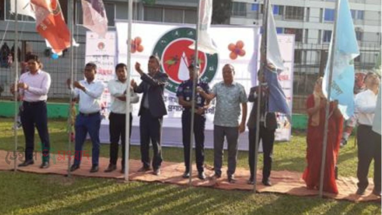 ঠাকূরগাঁও  জেলায় বর্ণীল আয়োজনে  নতুন কুঁড়ি খেলা উদ্বোধন।