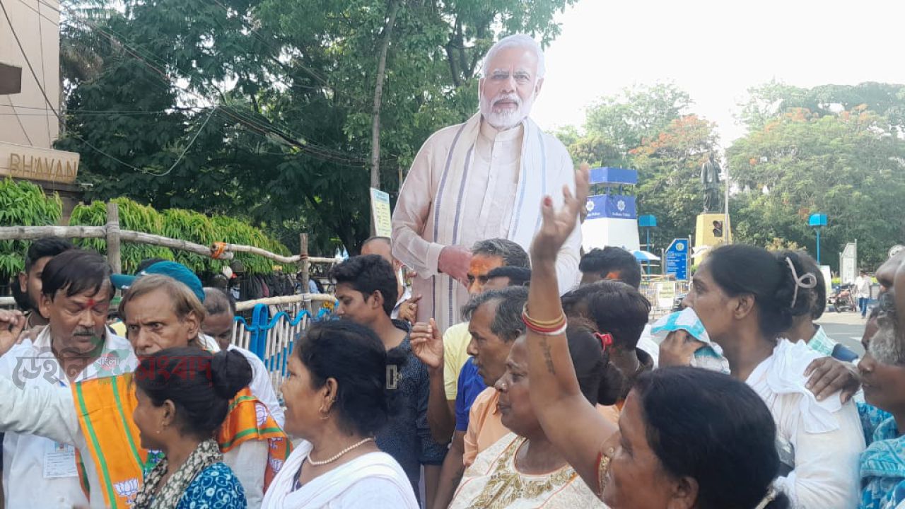 বিজেপি কর্মীরা জয় শ্রী রাম বলায়, তৃণমূল ও বিজেপির মধ্যে সংঘর্ষ-- ঘটনাস্থলে কেন্দ্র বাহিনী।
