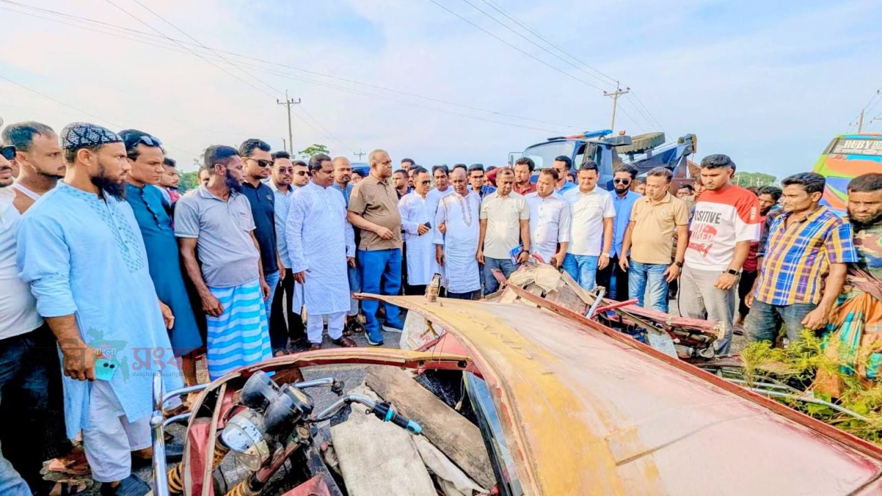 চল্লিশা বাইপাসে মর্মান্তিক প্রাণহানি: হাসপাতালে ও নিহতদের বাড়িতে ছুটে গেলেন এমপি আনোয়ারুল হক