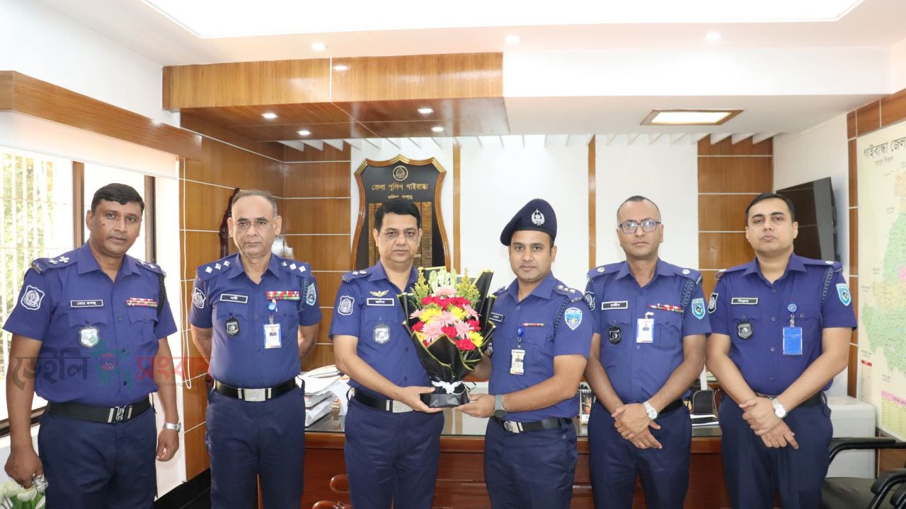 গাইবান্ধায় সহকারী পুলিশ সুপার হিসেবে সোহানুর রহমান সোহাগের যোগদান