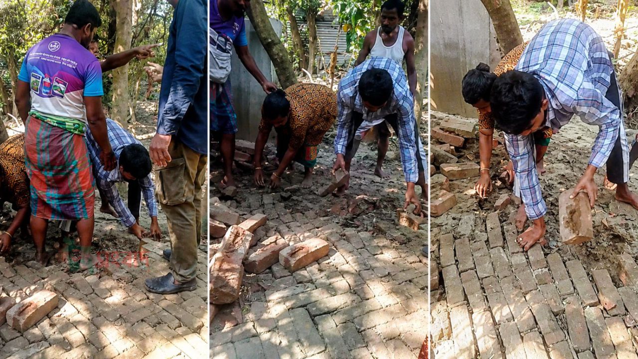 বুড়িচংয়ে সরকারি রাস্তার ইট তুলে জনদুর্ভোগ, তদন্তের নির্দেশ দিলেন ইউএনও