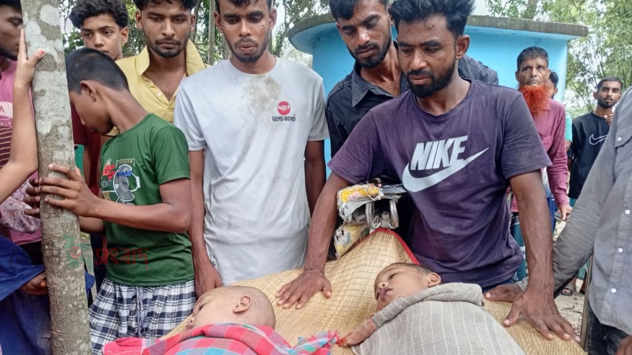 নড়াইলে পানিতে ডুবে দুই সহোদর শিশুর মৃত্যু।
