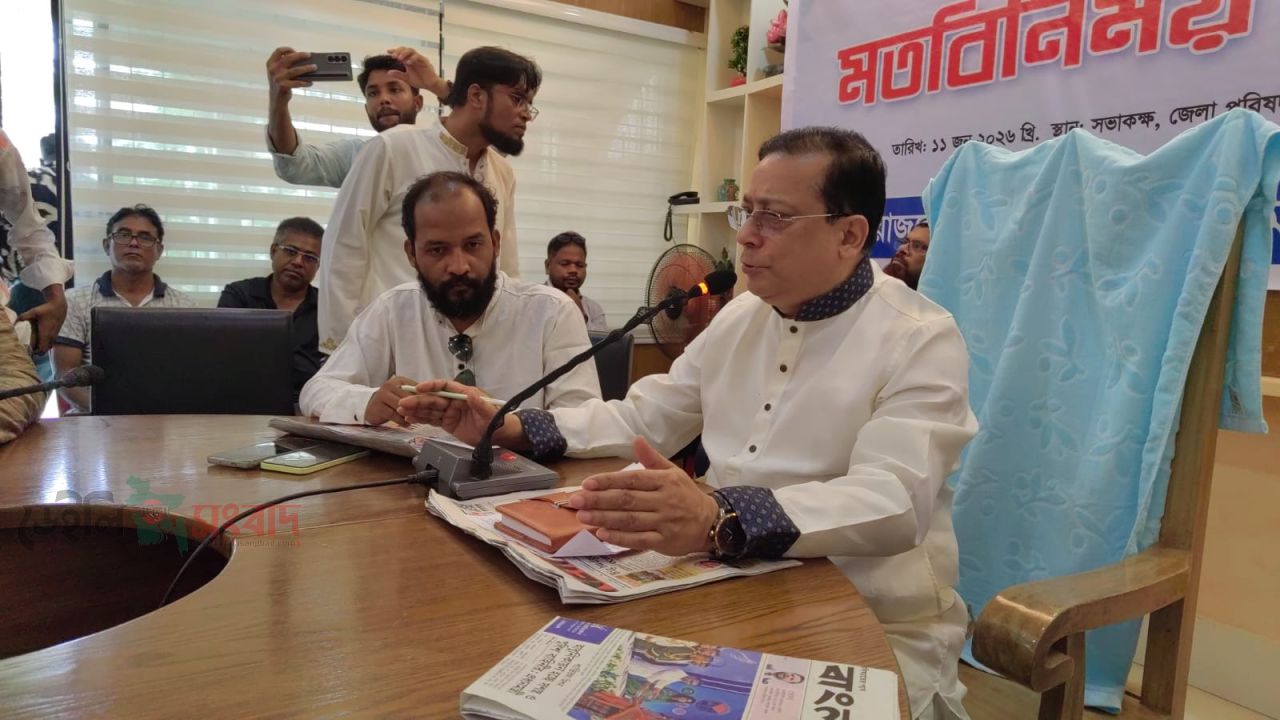 সাংবাদিকরা সমাজের আয়না: খোন্দকার মাশুকুর রহমান মাশুক। 