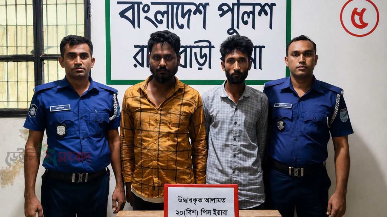রাজবাড়ীতে ২০ পিস ইয়াবাসহ দুই মাদক ব্যবসায়ী গ্রেপ্তার