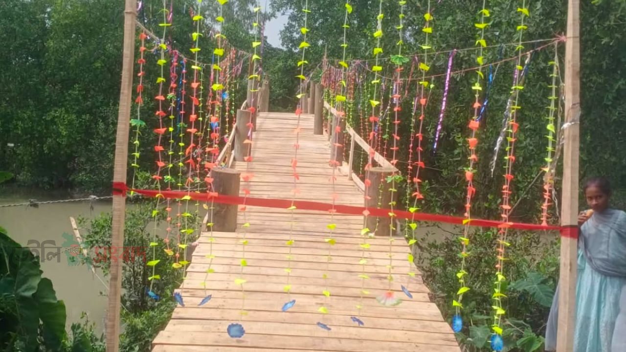 ২০ বছরের দুর্ভোগের অবসান, জনসাধারণের অর্থায়নে ১৫০ ফুট কাঠের ব্রিজ নির্মাণে উচ্ছ্বসিত কলাতলীবাসী