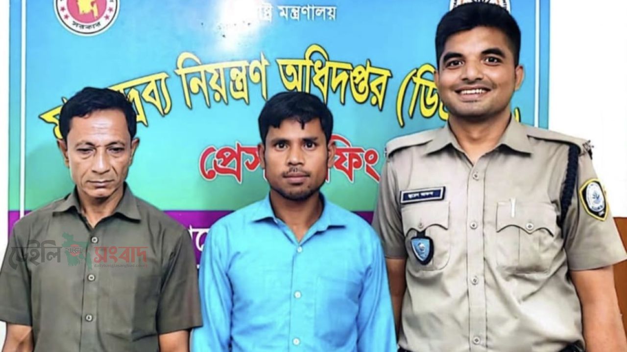 মাদকদ্রব্য নিয়ন্ত্রণ অধিদপ্তরের অভিযানে ৫,১১৫ পিস ইয়াবাসহ গ্রেফতার -২