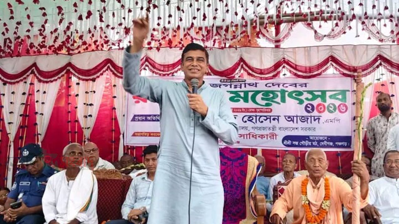 পঞ্চগড়ে বিভিন্ন স্থানে রথযাত্রা মহোৎসবে প্রধান অতিথি হিসেবে অংশ নিলেন প্রতিমন্ত্রী ফরহাদ হোসেন আজাদ
