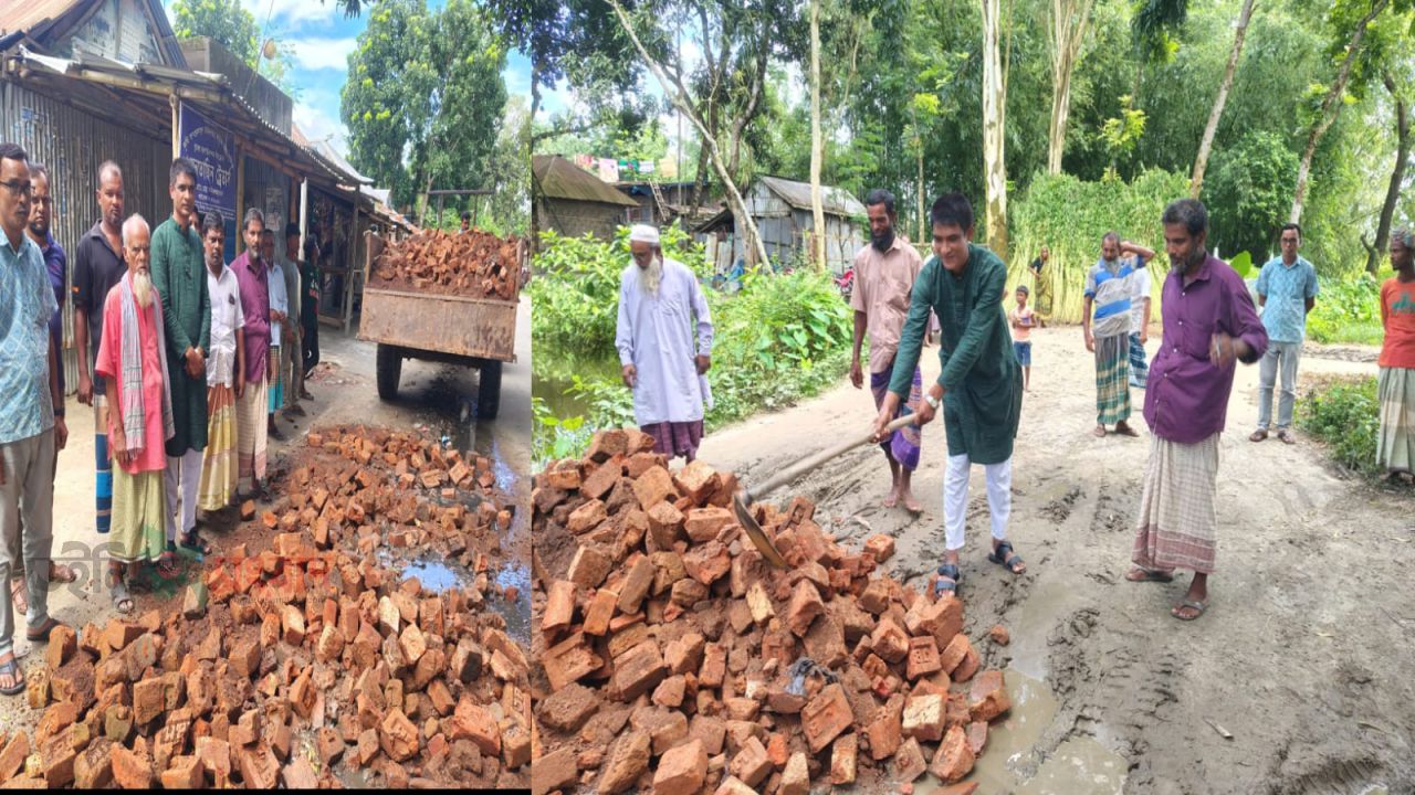 জনদুর্ভোগ লাঘবে নিজ অর্থায়নে সড়ক সংস্কারে উদ্যোগী চেয়ারম্যান প্রার্থী আহসান হাবীব শামীম