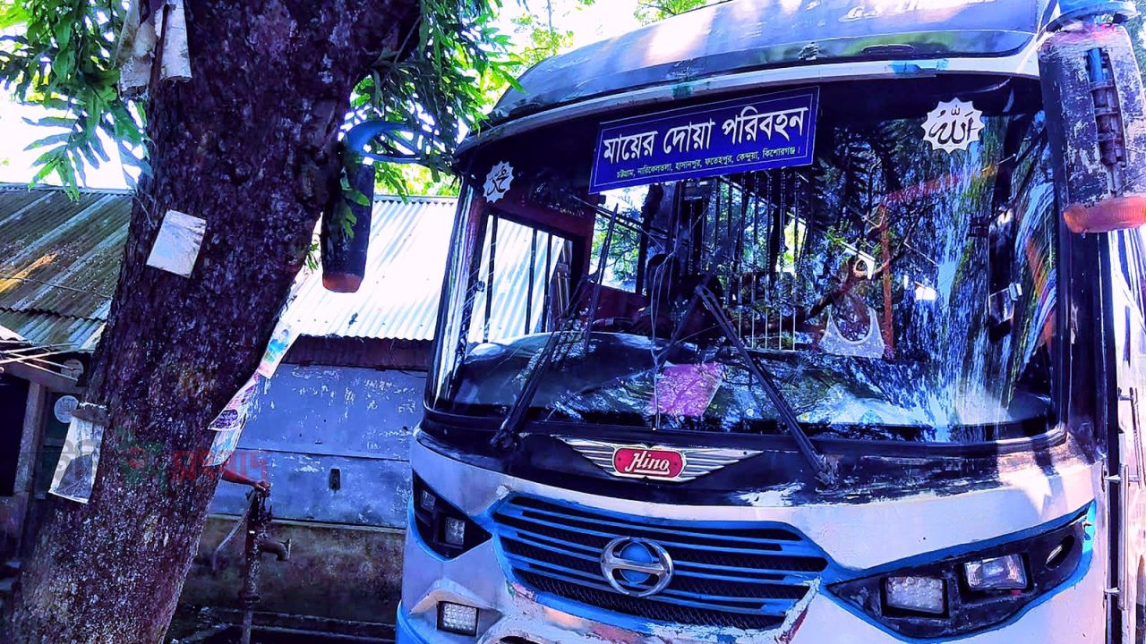 কালবৈশাখীর ঝড়ে হেলে পড়া গাছে ঝুঁকিপূর্ণ কাইটাইল-ফতেপুর সড়ক, চরম দুর্ভোগে পথচারীরা