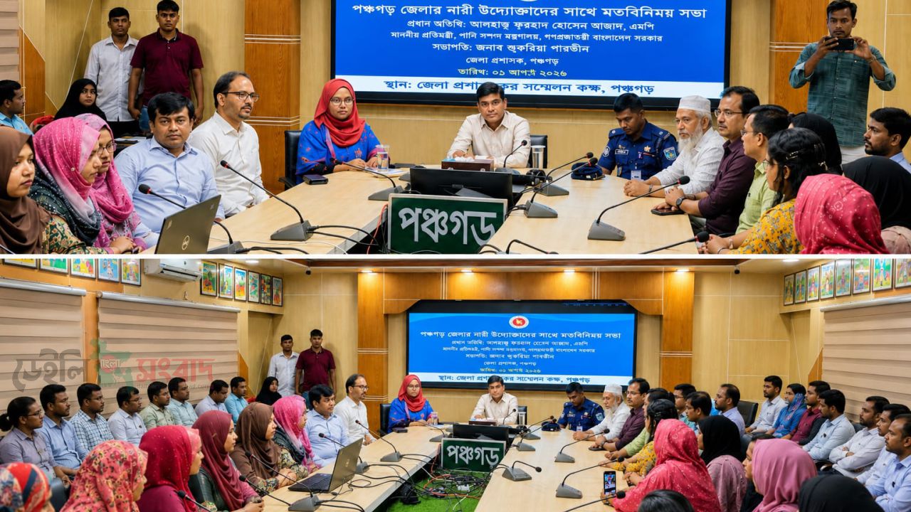 নারী উদ্যোক্তাদের স্বাবলম্বী করতে পঞ্চগড়ে প্রতিমন্ত্রীর মতবিনিময়