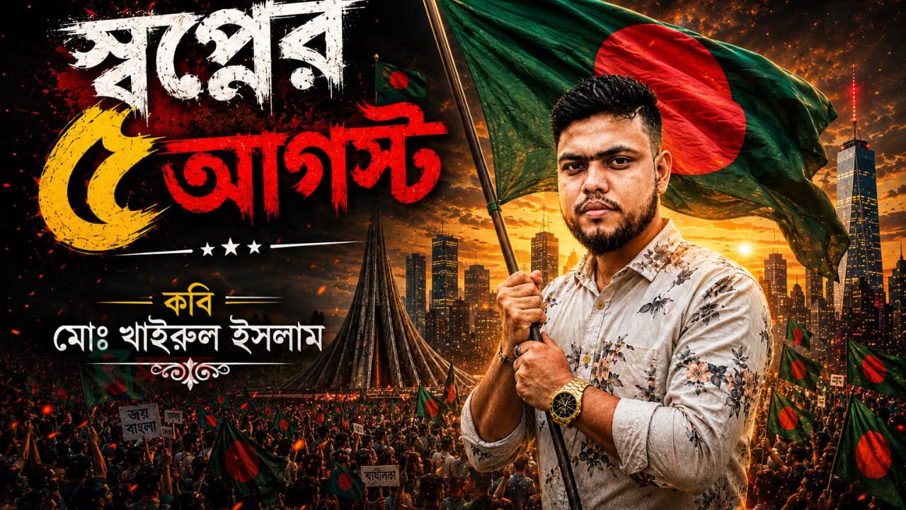 স্বপ্নের ৫ আগস্ট   মোঃ খাইরুল ইসলাম 