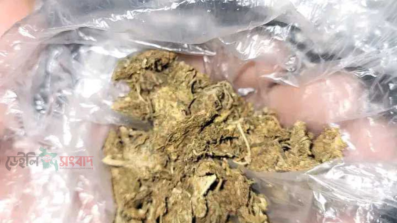 বদলগাছীতে গাঁজা ও দেশীয় অস্ত্রসহ যুবক আটক