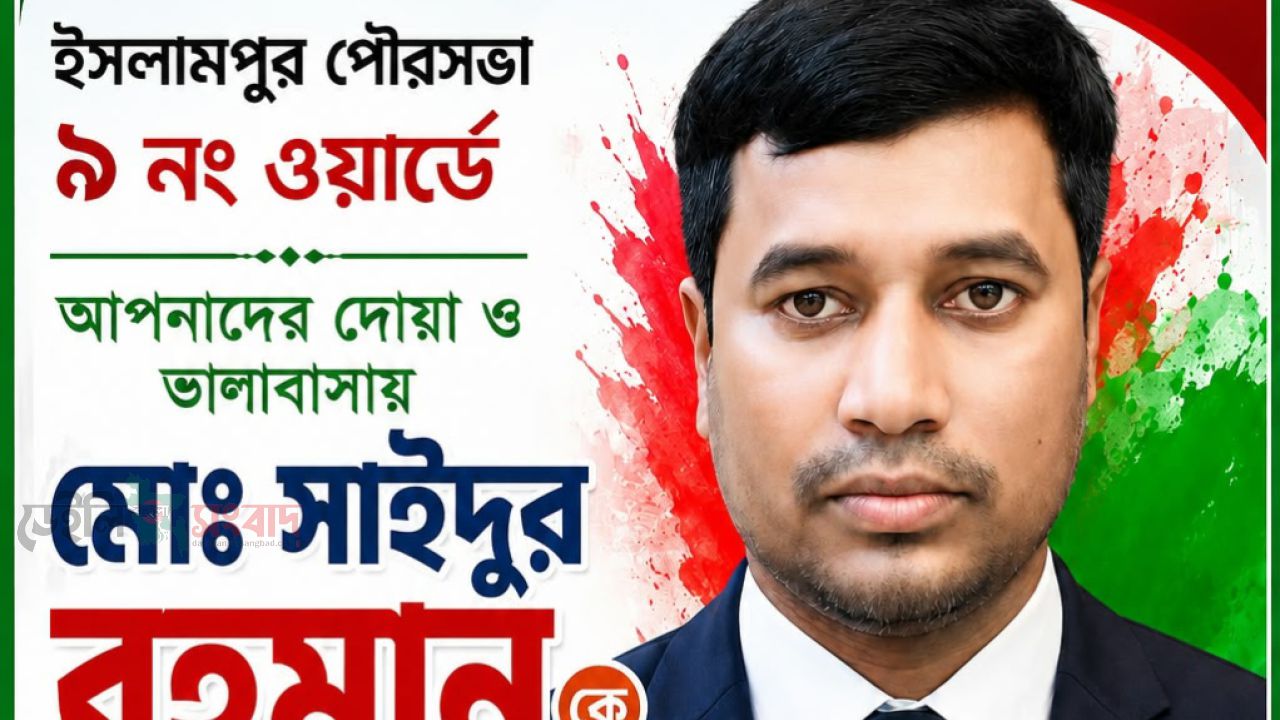 ৯ নং ওয়ার্ডকে স্মার্ট ওয়ার্ড গড়তে চান কাউন্সিলর প্রার্থী সাইদুর রহমান
