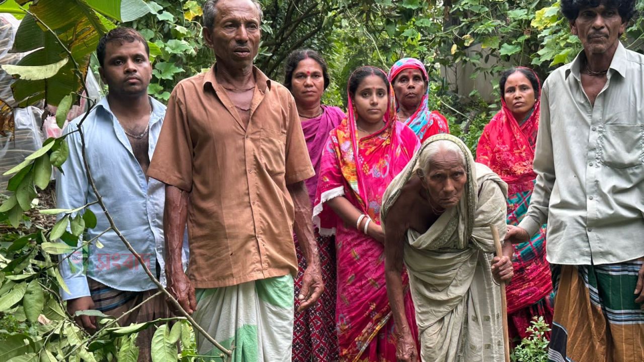 নাসিরনগরে হিন্দু পরিবারের জমি দখলের চেষ্টার অভিযোগ, থানায় জিডি