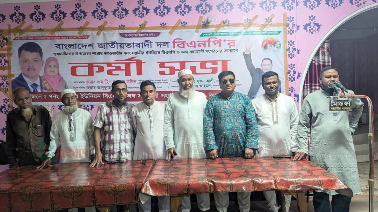 দয়ামীরে বিএনপির সাংগঠনিক সভায় তৃণমূল নেতাকর্মীদের ব্যাপক উপস্থিতি