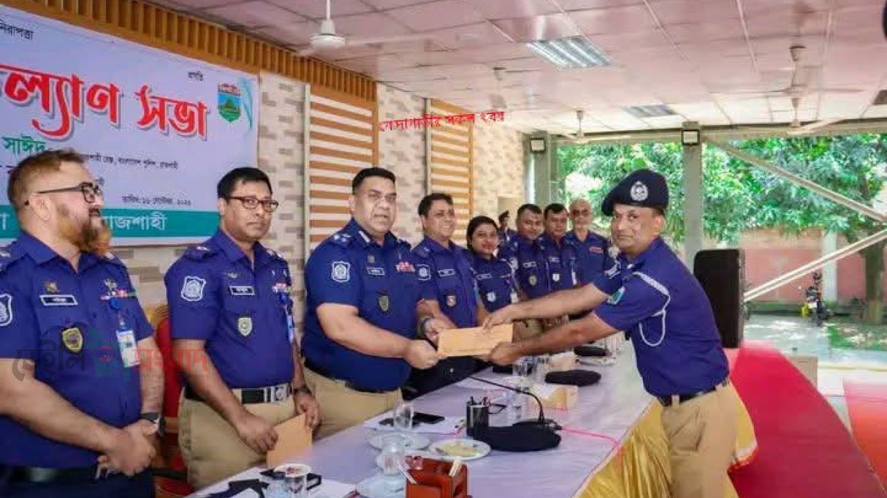 গোদাগাড়ীর  ওসি সুজন মিঞা পেলেন  পুরস্কার