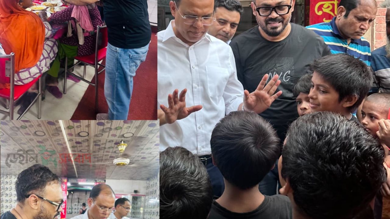 তেজগাঁও বিজয়স্মরণী সিগন্যালে অবস্থানরত পঙ্গু, দুস্থ ও অসহায় পথশিশুদের মাঝে  আহারের আয়োজন করা হয়েছে।
