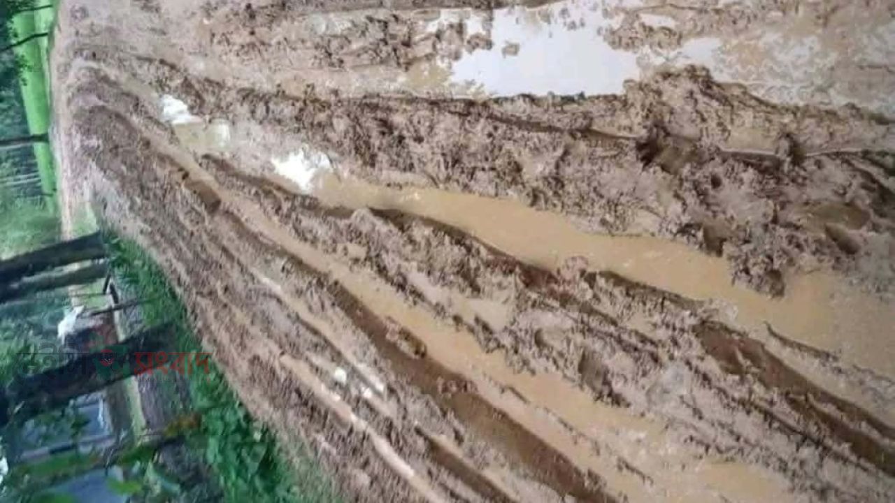 ঝিনাইগাতীতে ২ কিলোমিটার কাঁচা রাস্তা, দুর্ভোগে ৫ গ্রামের হাজারো মানুষ