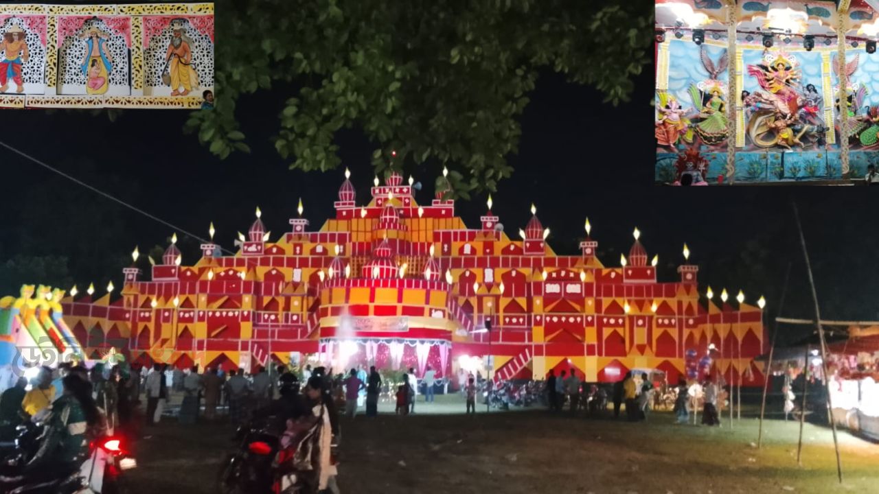 বীরগঞ্জের সাহাডুবীতে দুর্গোৎসব ঘিরে উৎসবের আমেজ