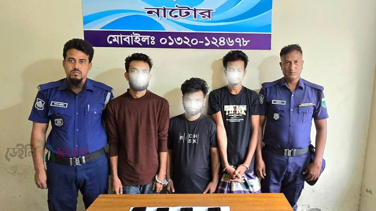 লালপুরে অনলাইন জুয়া ও আইডি হ্যাকিং চক্রের ৩ সদস্য আটক